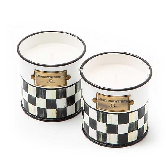 MacKenzie-Childs Spectator Small Citronella Candles, Set of 2