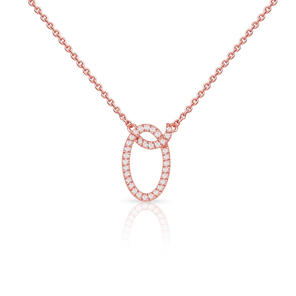 Infinity Luxe Jewelry Collection Diamond Cursive Initial W/Chain