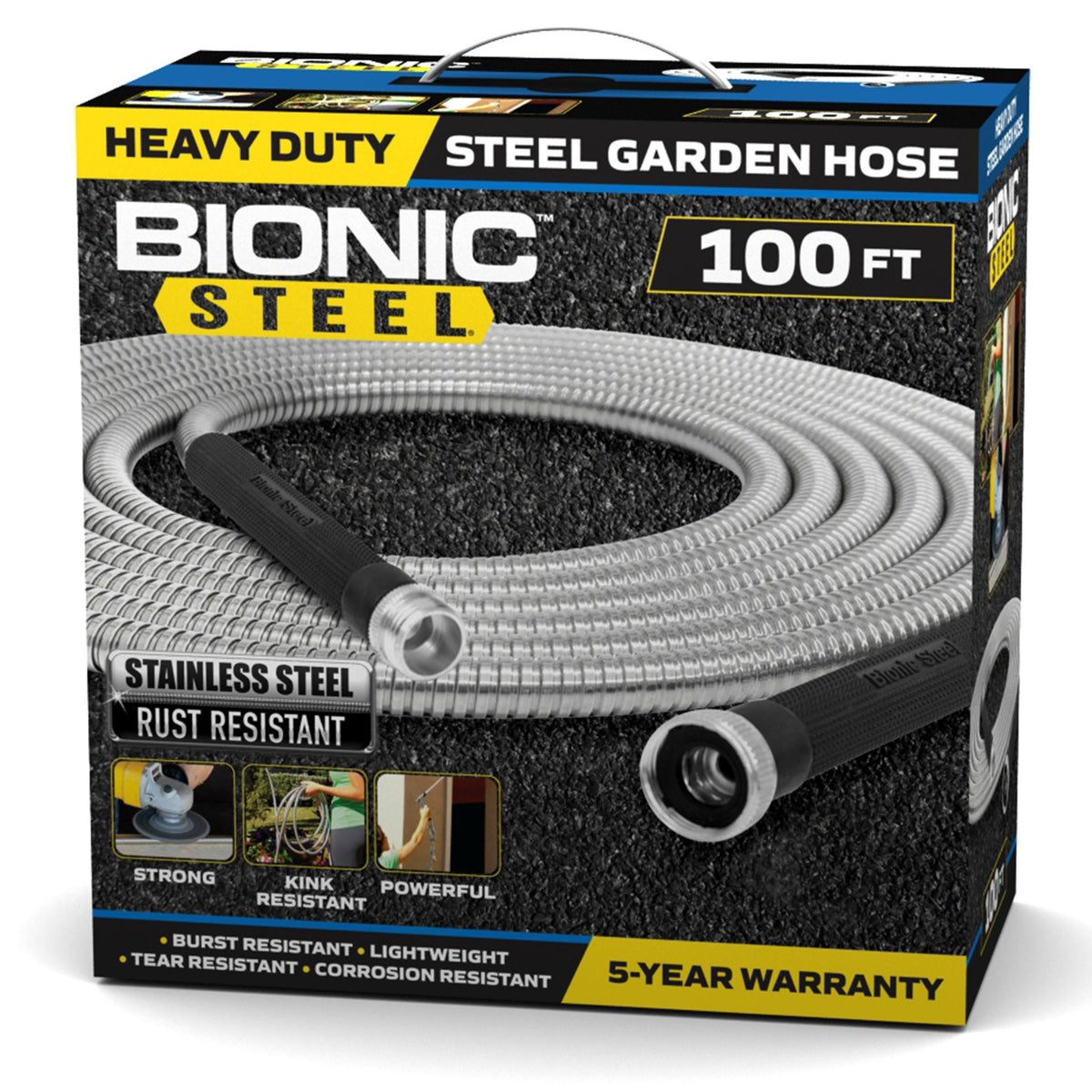 Bionic Steel Stainless Steel Garden Hose Size 100ft