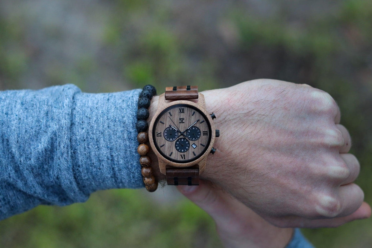 Joycoast Espresso Walnut Chronograph Wooden Watch