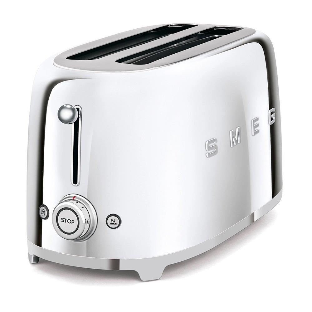 Smeg 2 Slot 4 Slice Toaster Stainless Steel