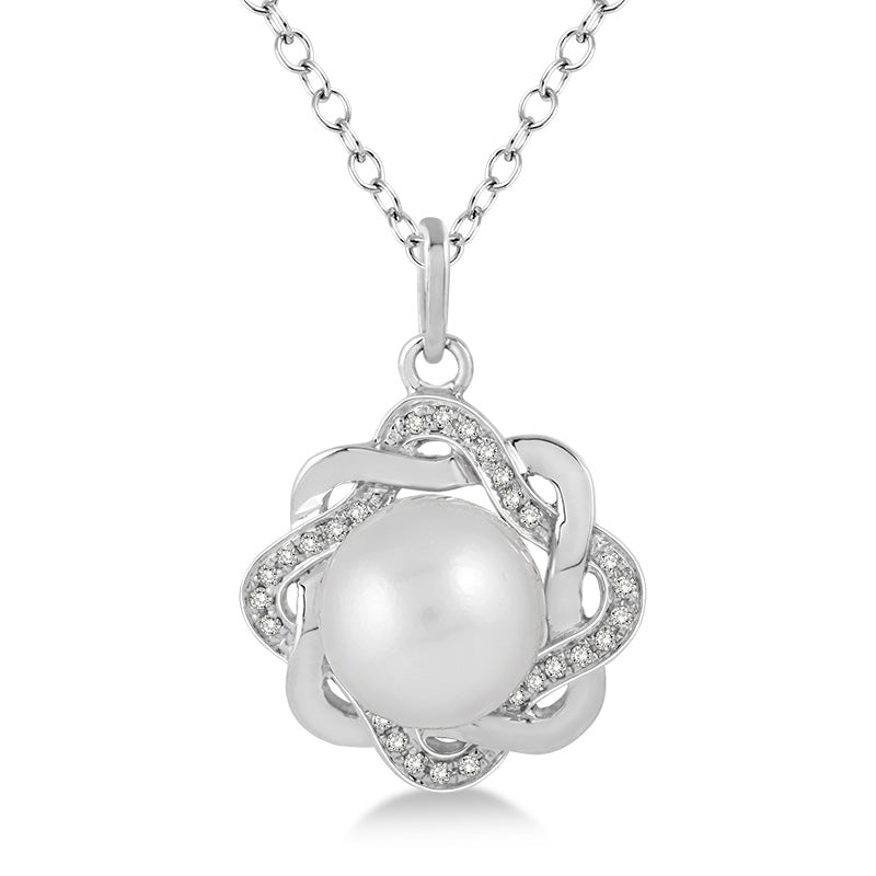 Jilco Inc Pearl & Diamond Necklace