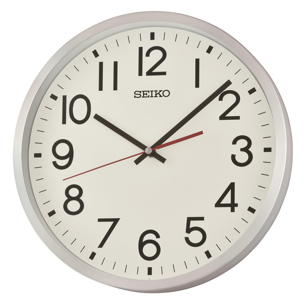 Seiko Clocks Wall, Quartz, Silver