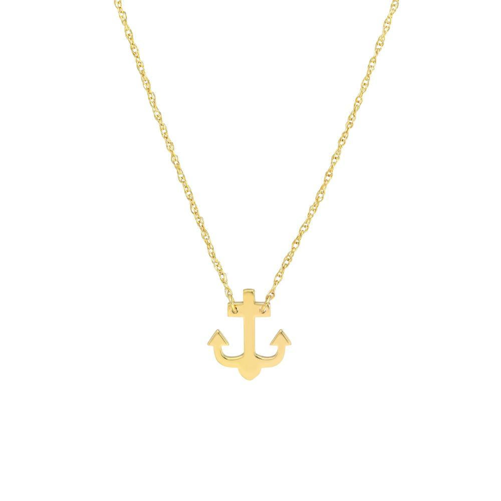 HAWLEY ST So You Mini Anchor Adjustable 18" Necklace