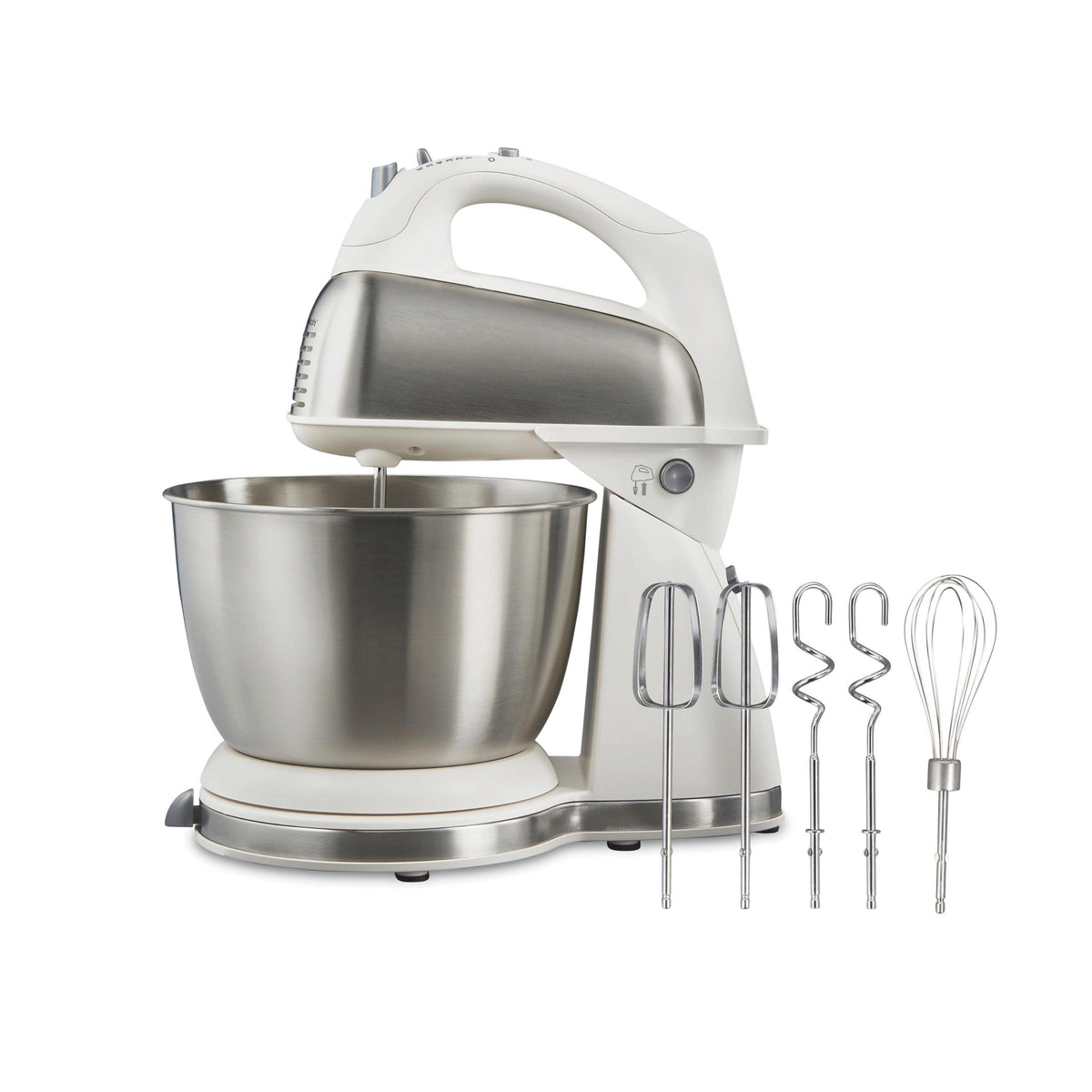 Hamilton Beach 6 Speed Hand/Stand Mixer White/Stainless