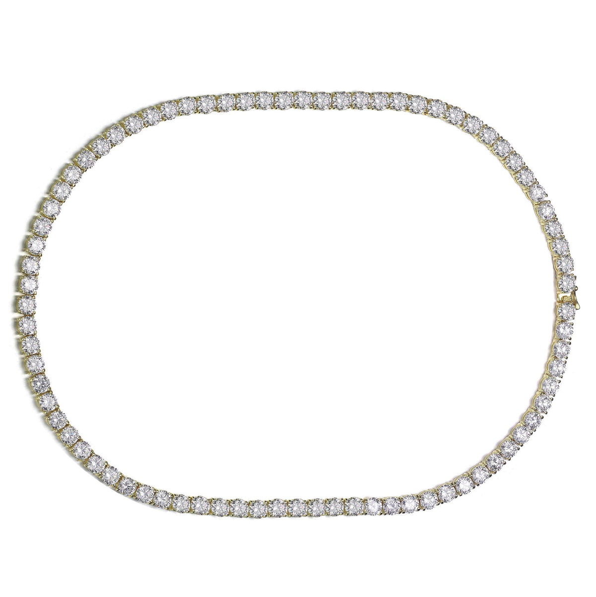 GENEVIVE Classic Tennis Necklace Size 17"