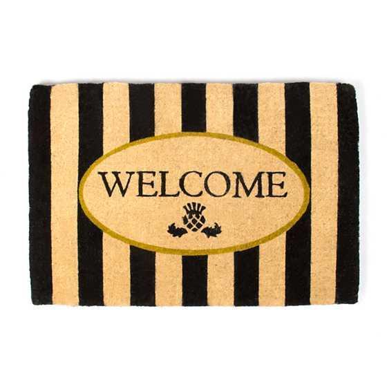 MacKenzie-Childs Welcome Awning Stripe Entrance Mat