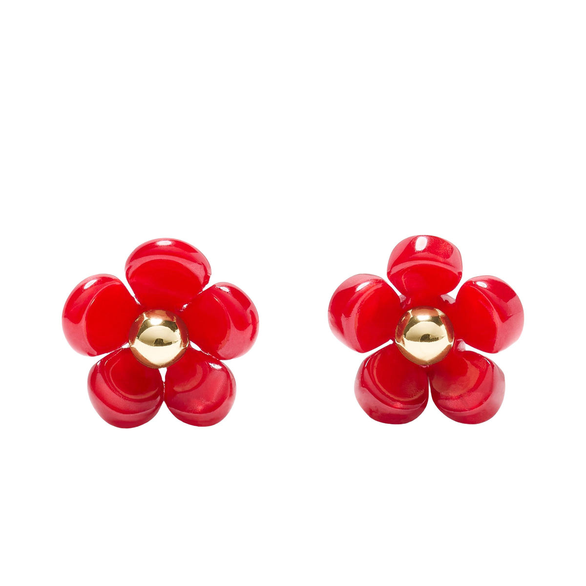 kate spade new york Summer Daze Flower Studs - Red