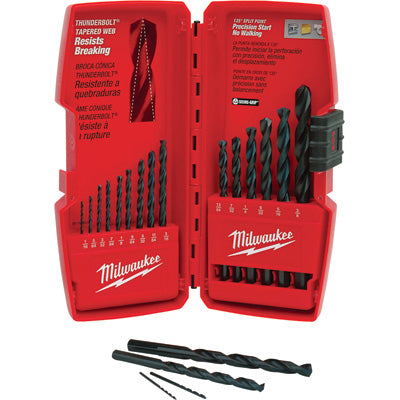Milwaukee 15pc Thunderbolt Black Oxide Drill Bit Set