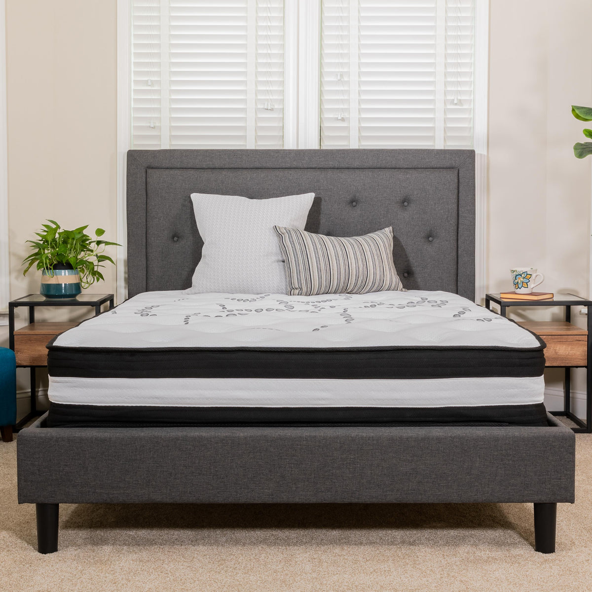 Flash Furniture 12" Hybrid Pocket Spring Mattress, Twin Mattress in a Box - Premium Mattress