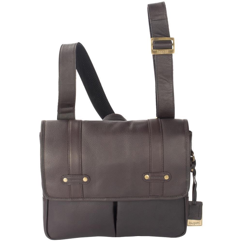 Bugatti Perreira Messenger Bag Brown 11.75