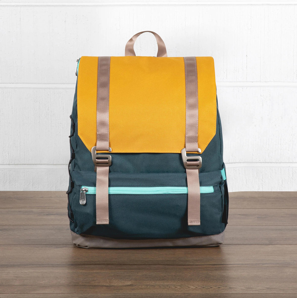 Picnic Time On The Go Traverse Cooler Backpack - Mustard Yellow