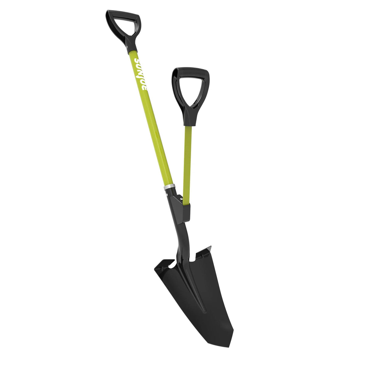 Sun Joe & Snow Joe Spear Head Strain Reducing Shovel w/Spring Assist Handle
