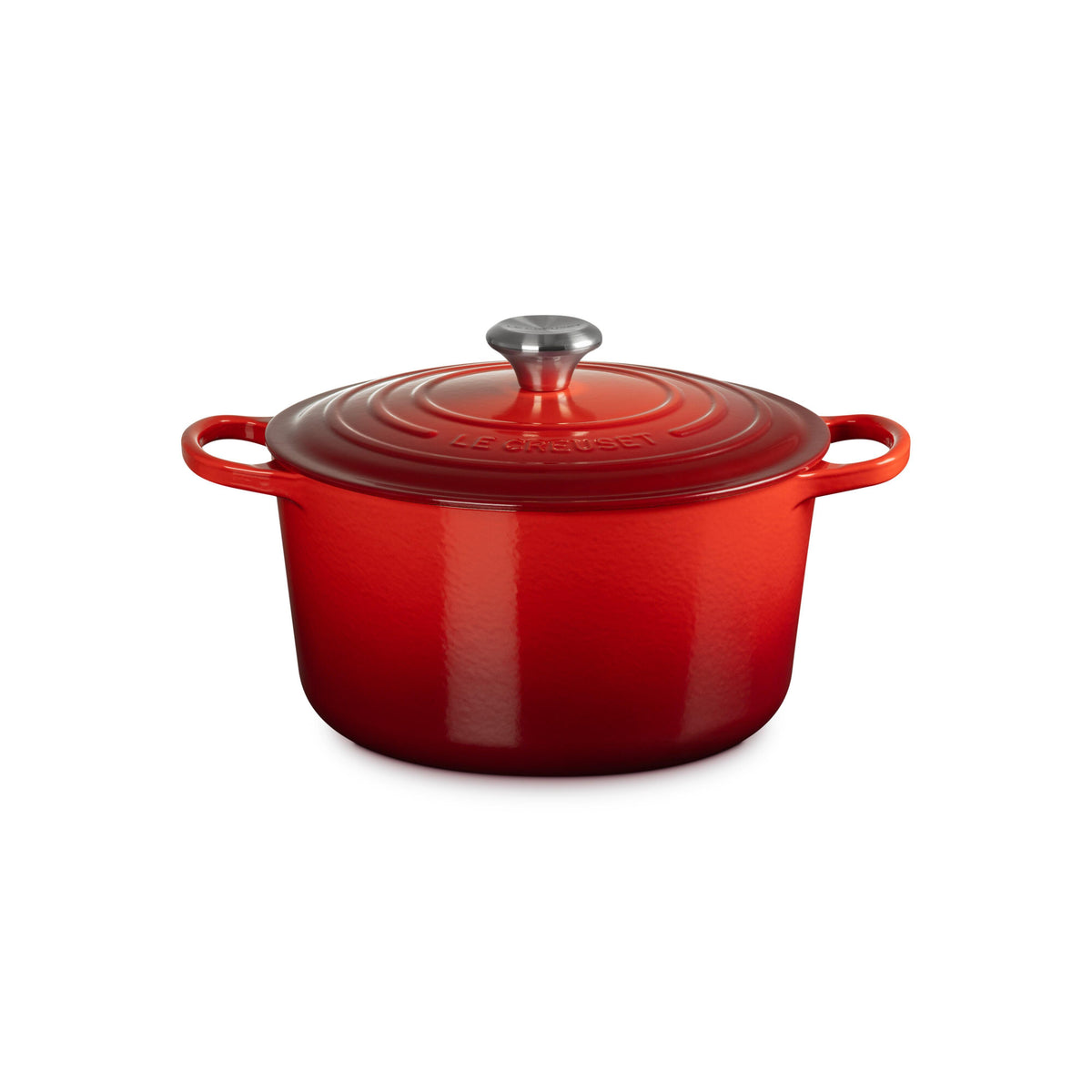 Le Creuset 6.5qt Signature Cast Iron Deep Round Dutch Oven Cerise