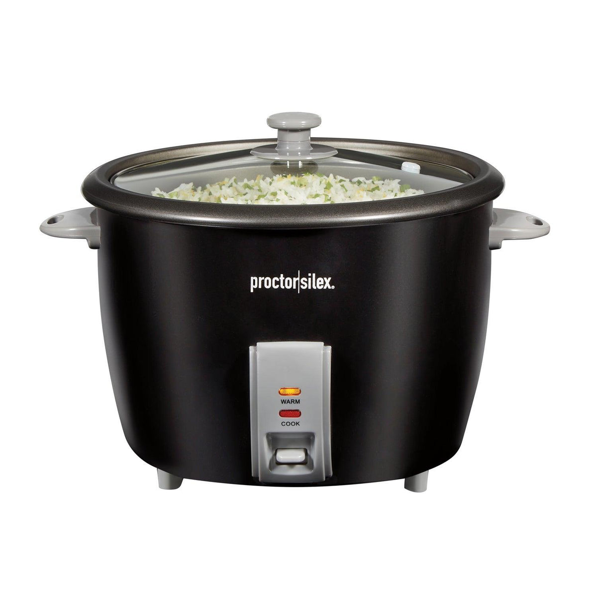 Proctor Silex 30 Cup Rice Maker w/ Glass Lid Black