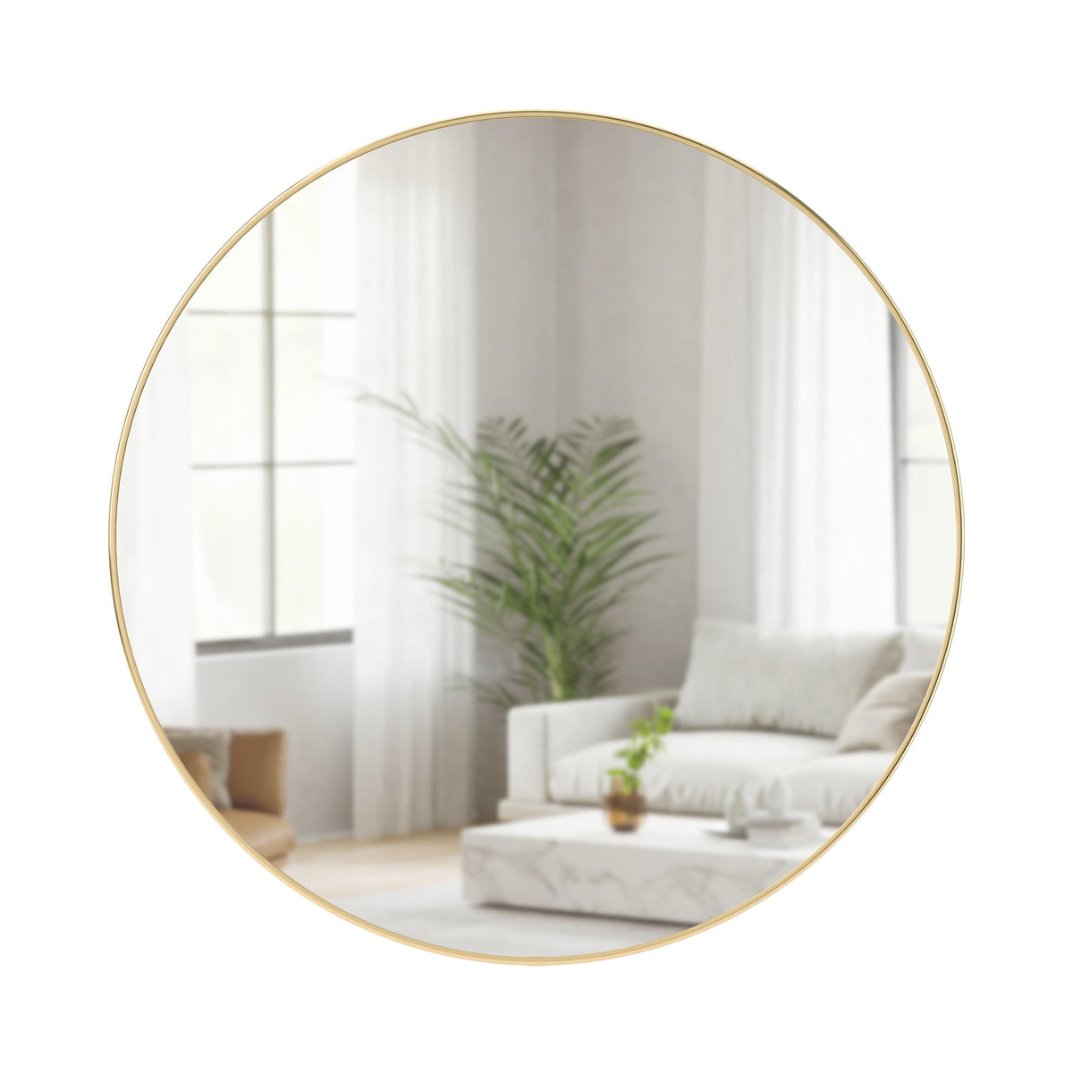 Umbra Hubba Mirror 34 inches Brass