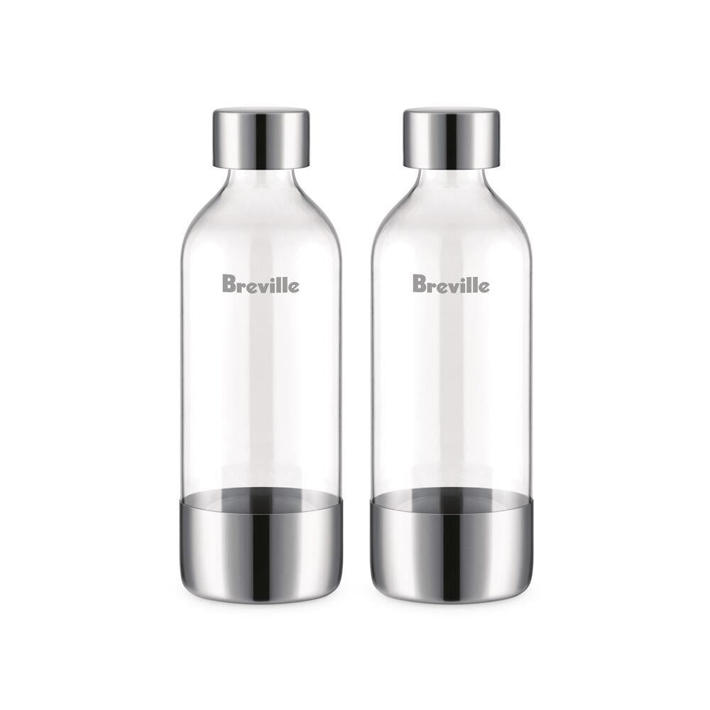 Breville 1-Liter InFizz Bottles for Carbonated Drinks, 2-Pack