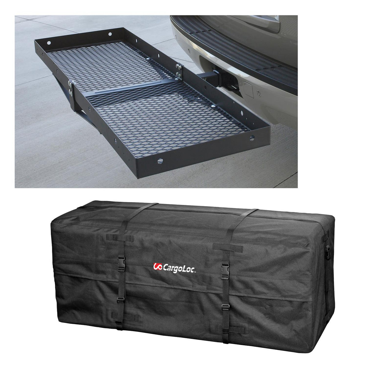 Allied CargoLoc Cargo Bag for Hitch Mount Carrier plus CargoLoc Hitch Mounted Cargo Bag
