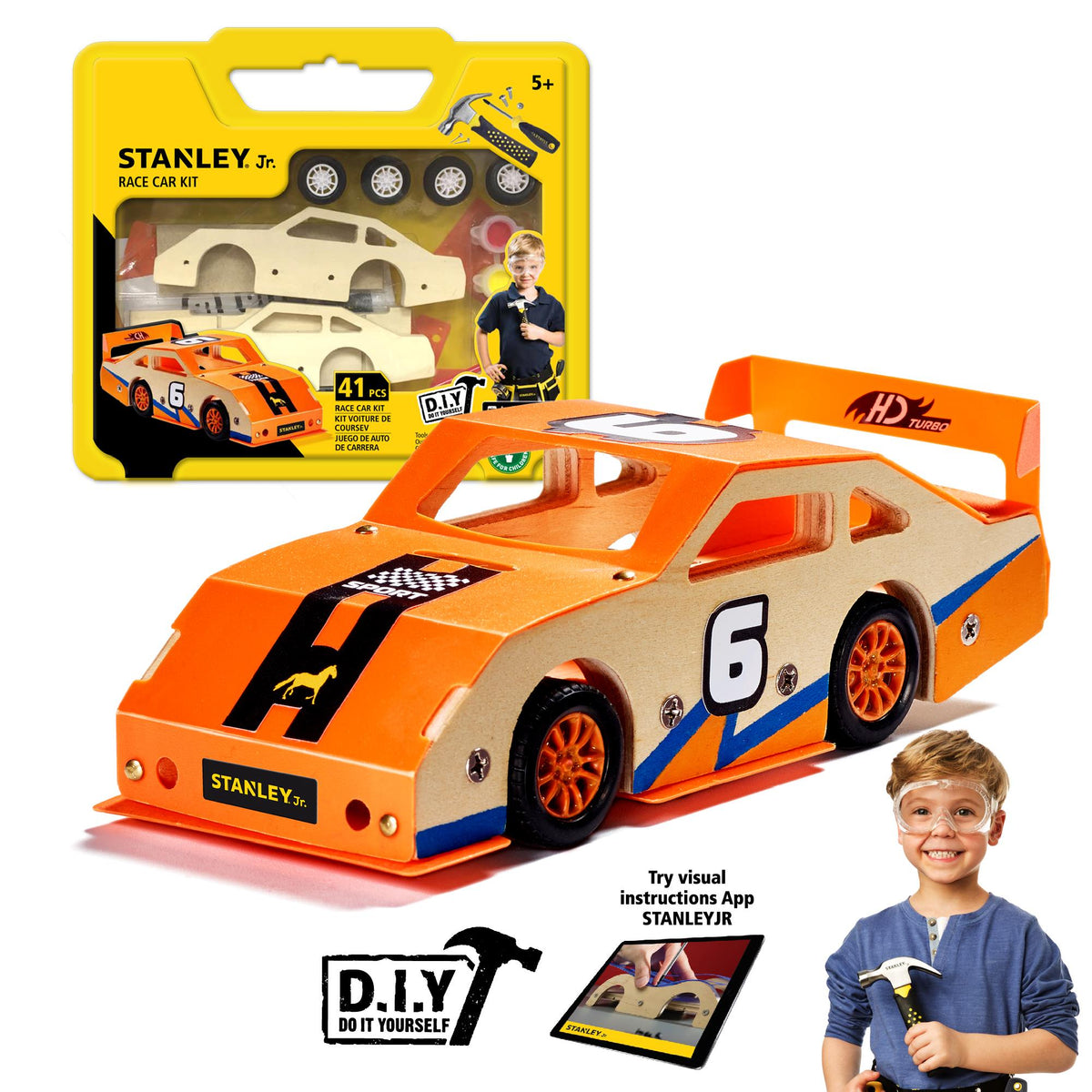 Red Toolbox Stanley Jr. Custom Orange Race Car