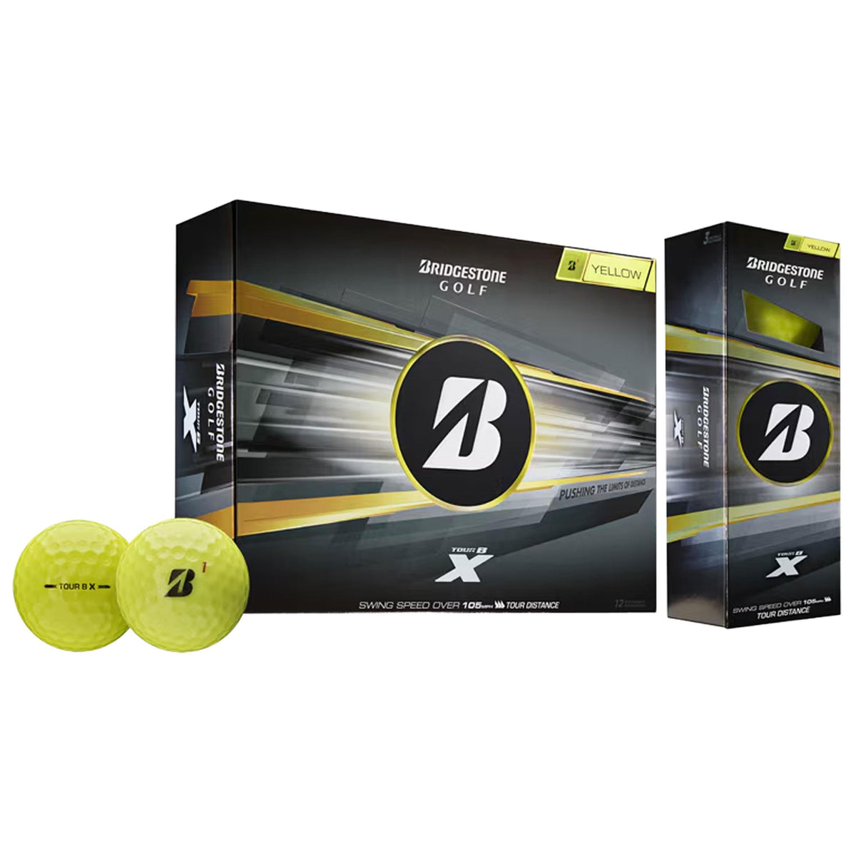 Bridgestone 2026 Tour B X Yellow Golf Balls - 1 Dozen