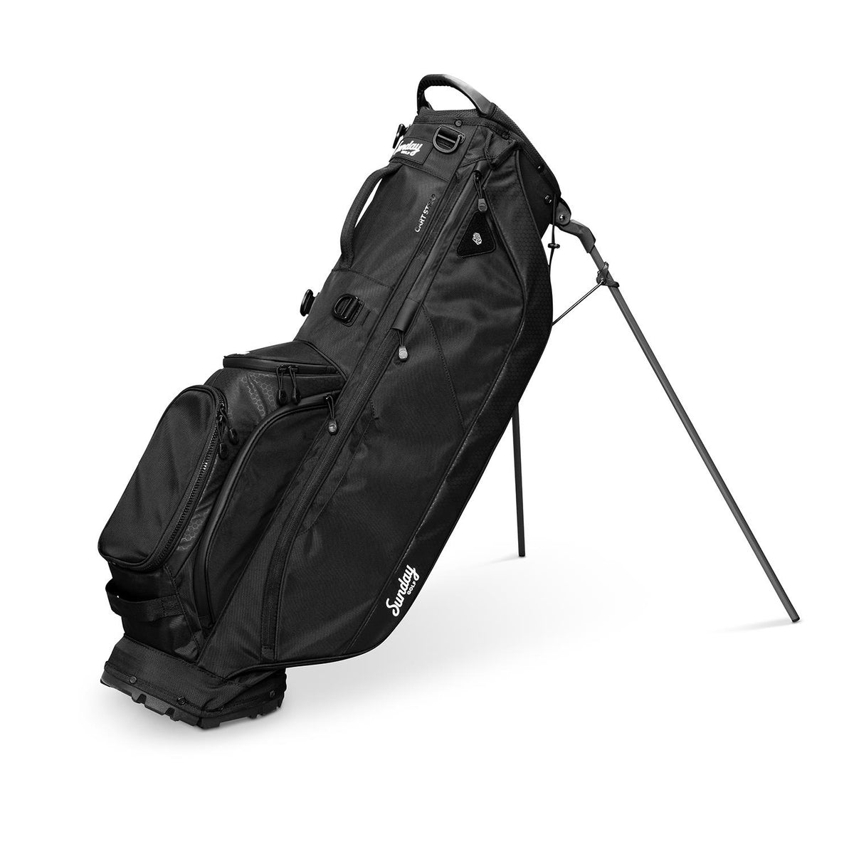 Sunday Golf RYDER 14 Club 5-Way Stand Bag - Matte Black