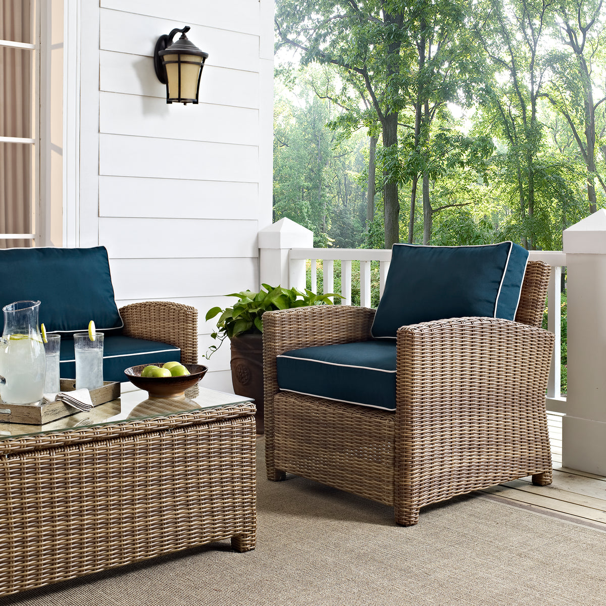 Crosley Outdoor Bradenton Wicker Outdoor Chair