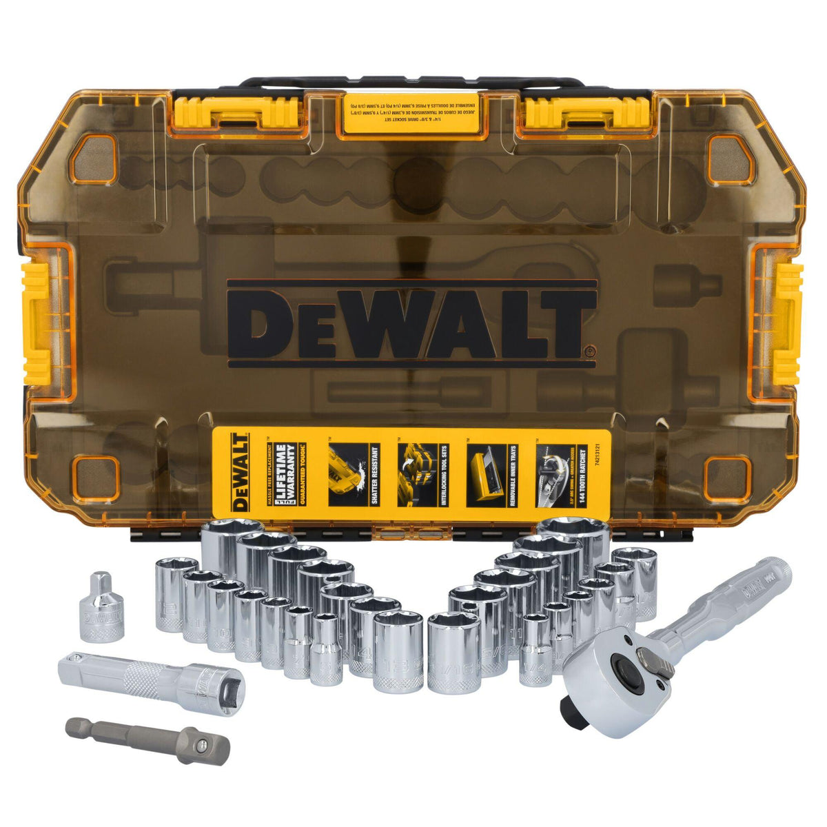 DeWalt TOUGHSERIES 30pc TOUGH BOX 3/8" Drive Mechanics Tool Set
