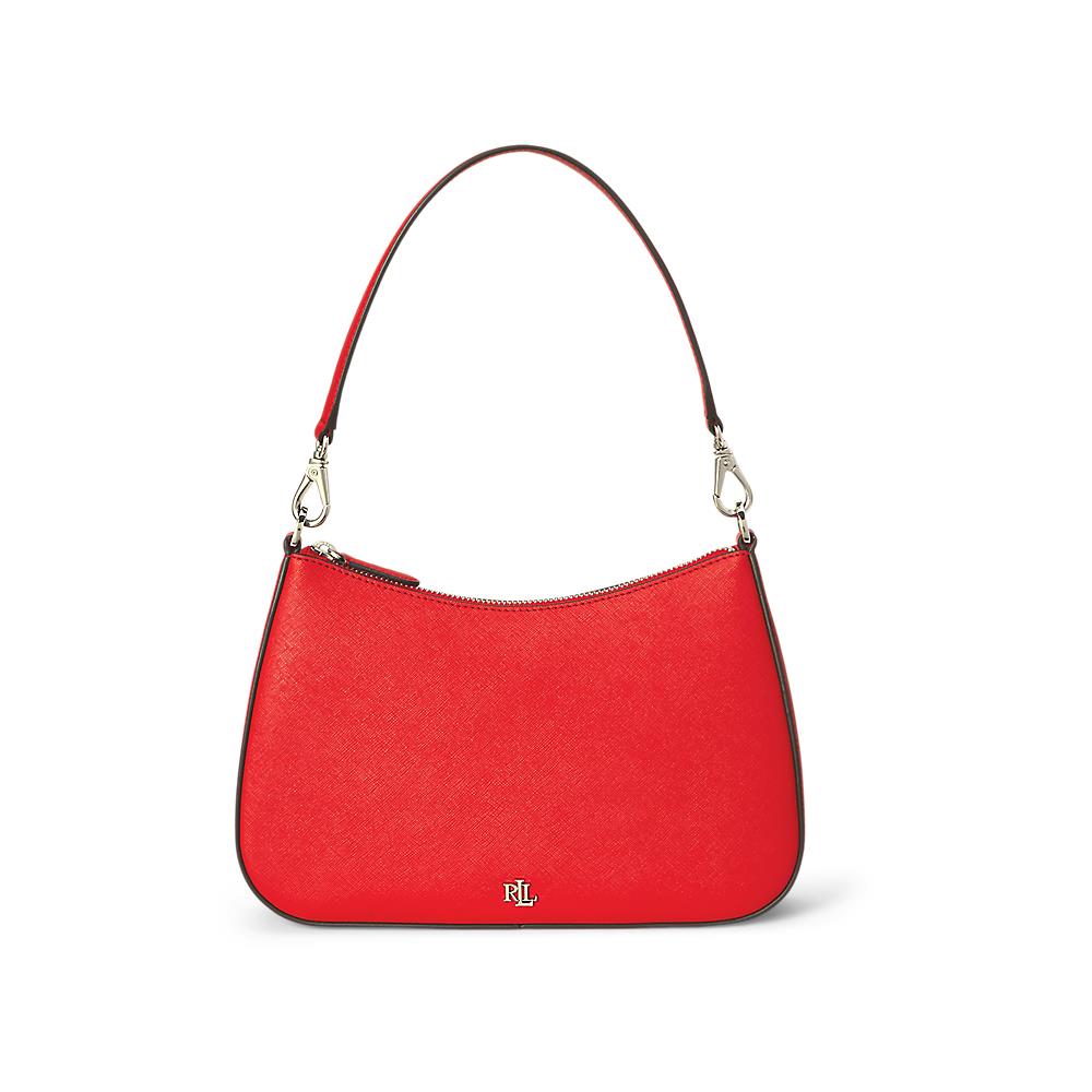 Ralph Lauren Crosshatch Leather Medium Danni Bag