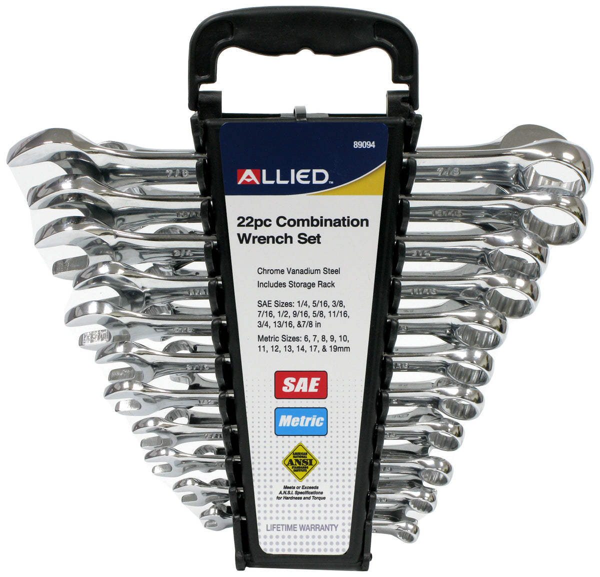 Allied 22-Piece SAE and Metric Wrench Set