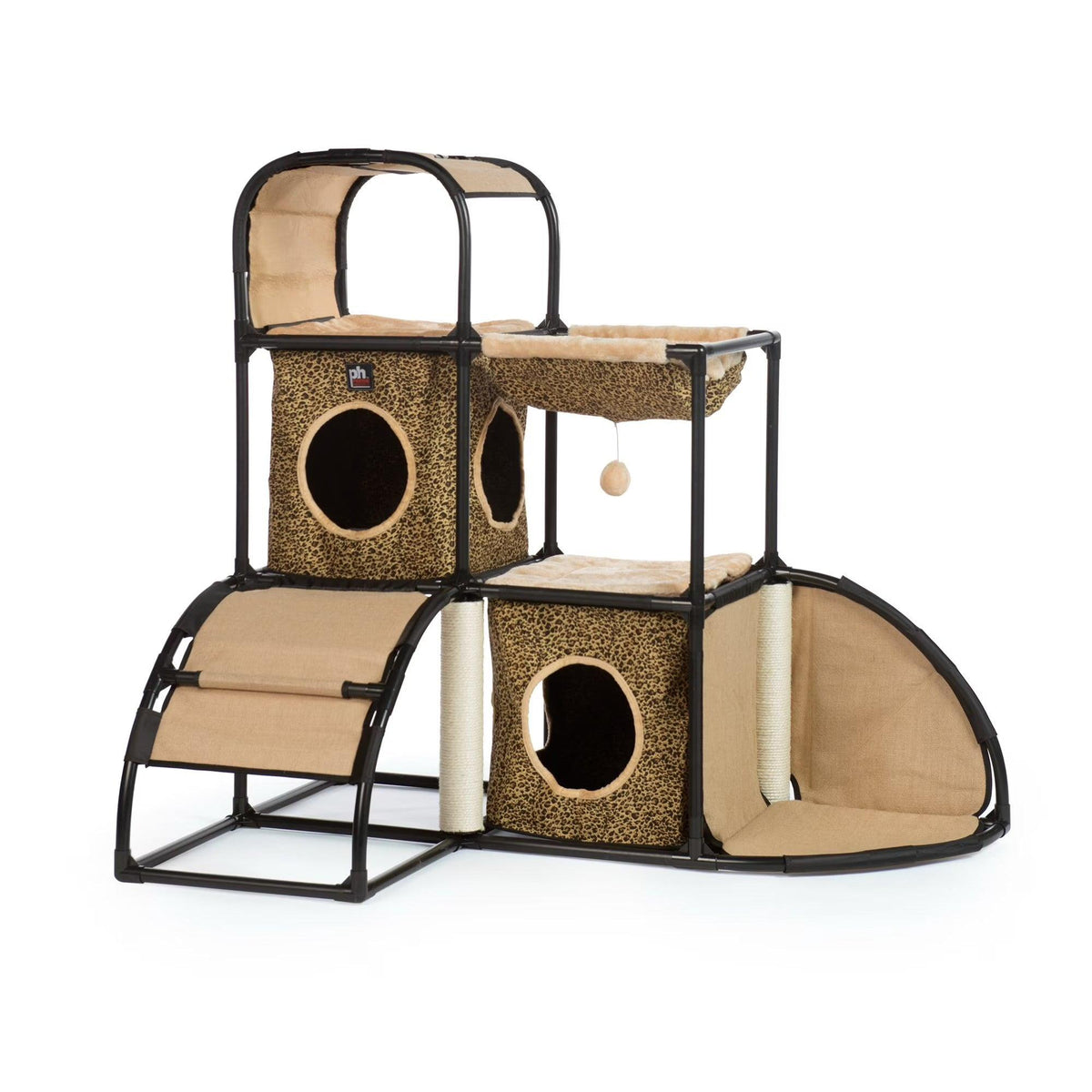 Prevue Pet Products Catville Townhome Leopard Print