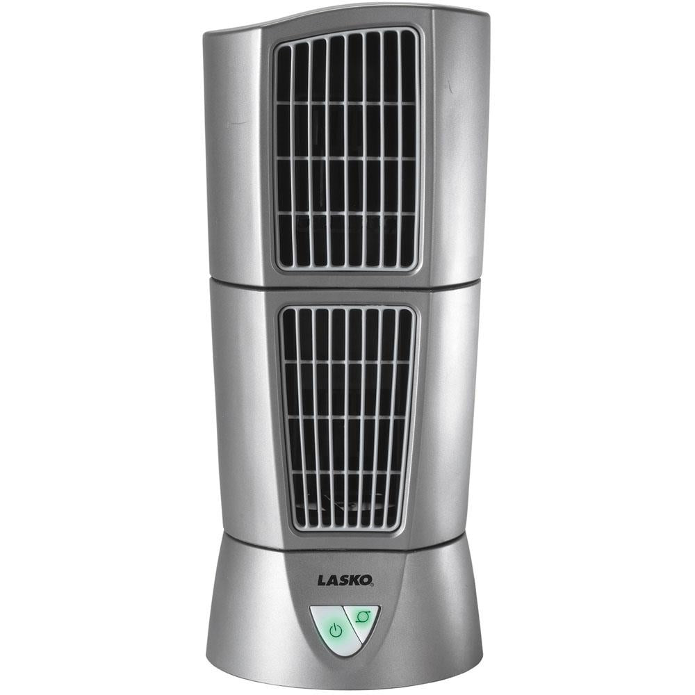 Lasko Desktop Wind Tower Fan, Platinum