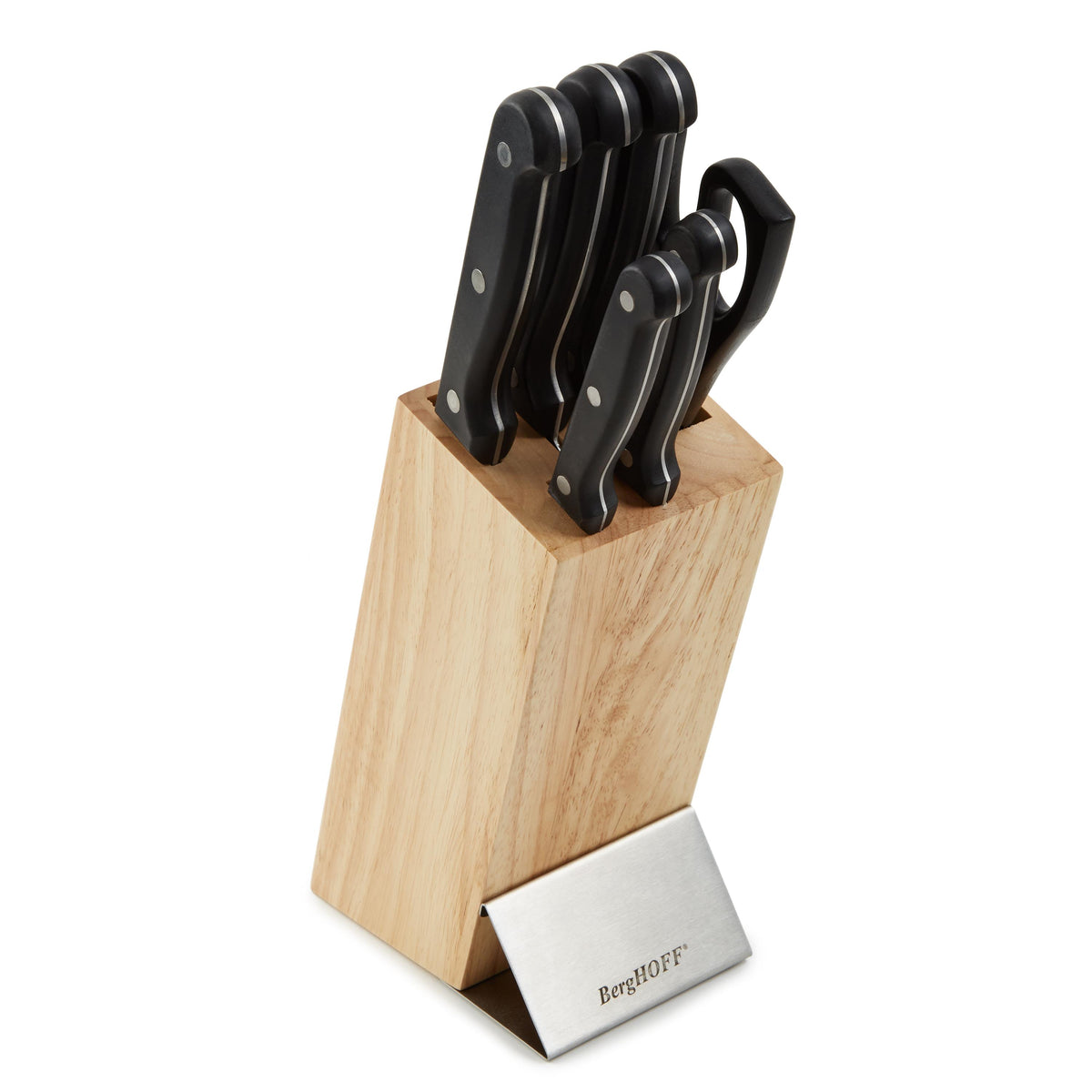BergHOFF DiNA Pica 7pc Triple Riveted Cutlery Set with Block