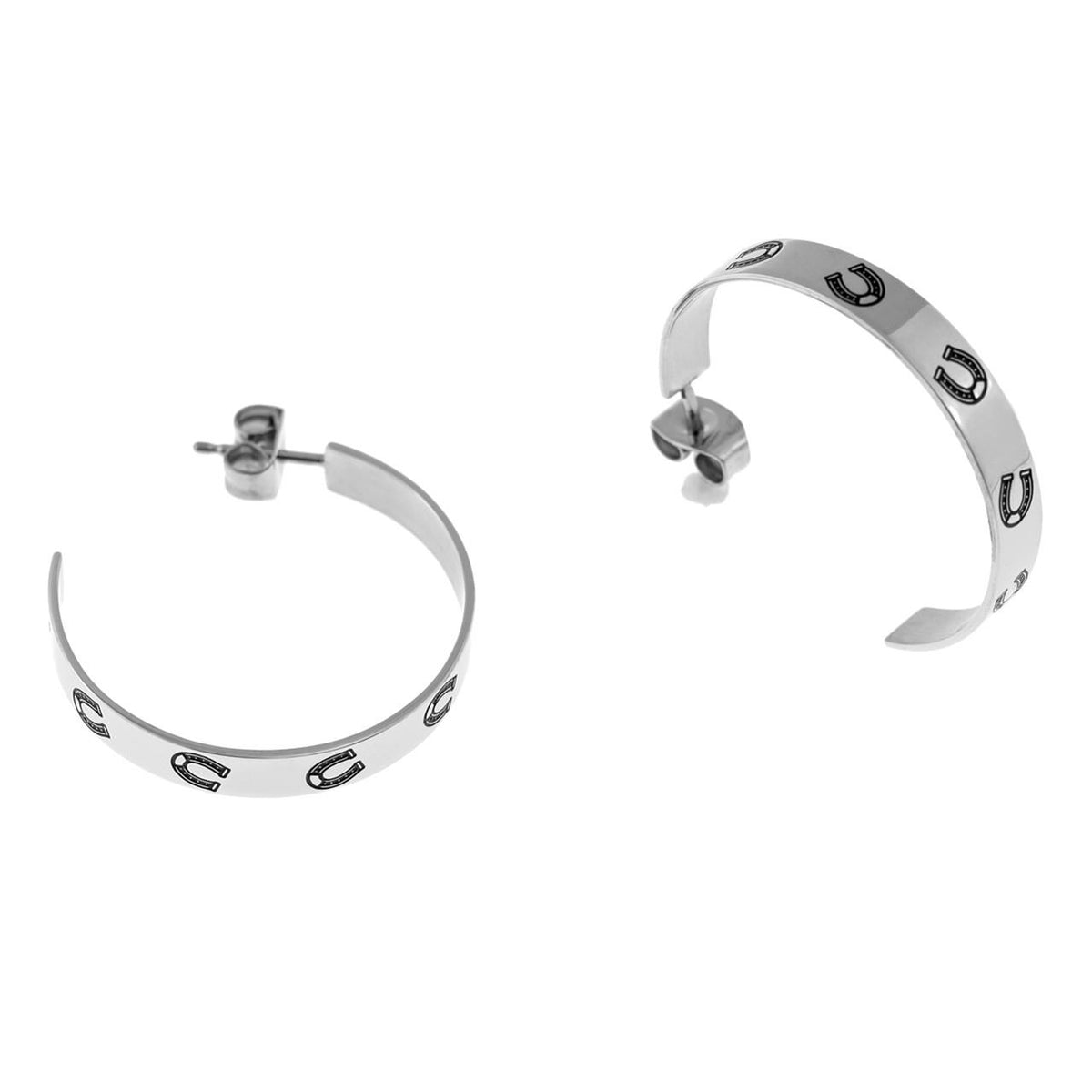 Joyful Sentiments Horseshoe Hoop Earrings
