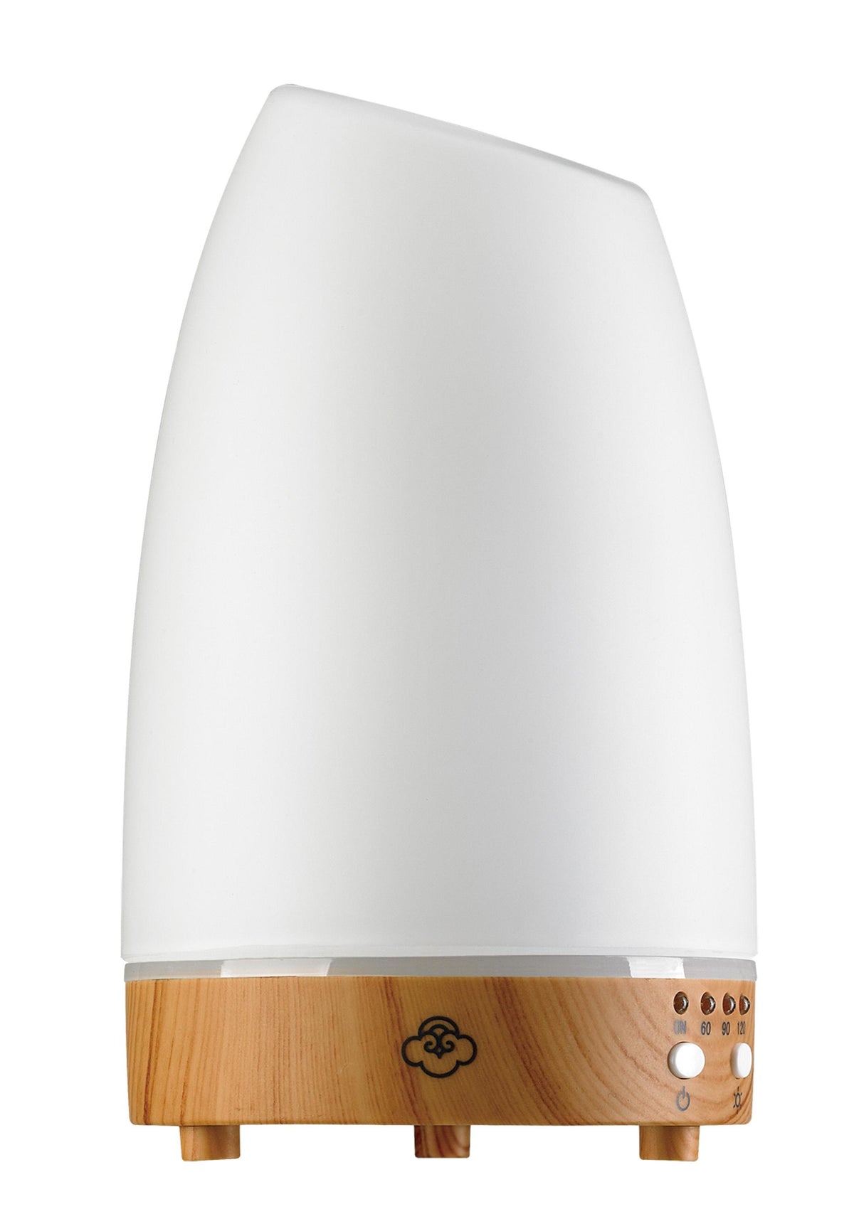 Serene House Astro White 90 Glass Ultrasonic Diffuser Light Wood Base