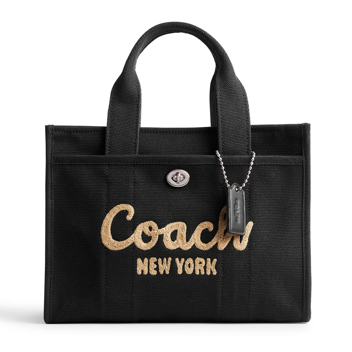 COACH Canvas Cargo Tote 26 - Black/Silver