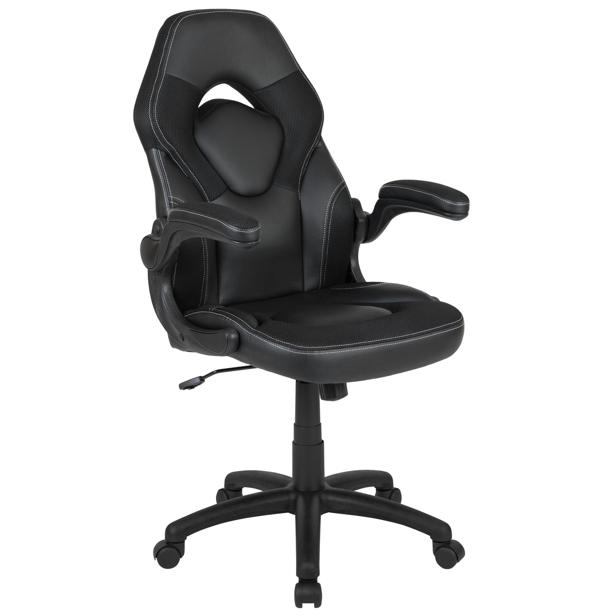 OSC Designs Black/Black X10 Series Ergonomic Racing Style Gaming Chair