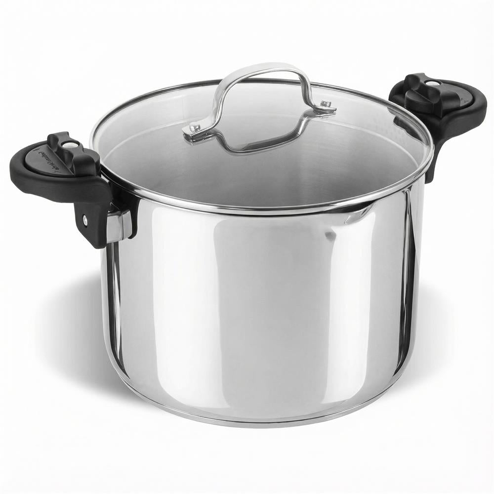 Gotham Steel Cookware Stainless Steel Pasta Pot Size 8 Quart