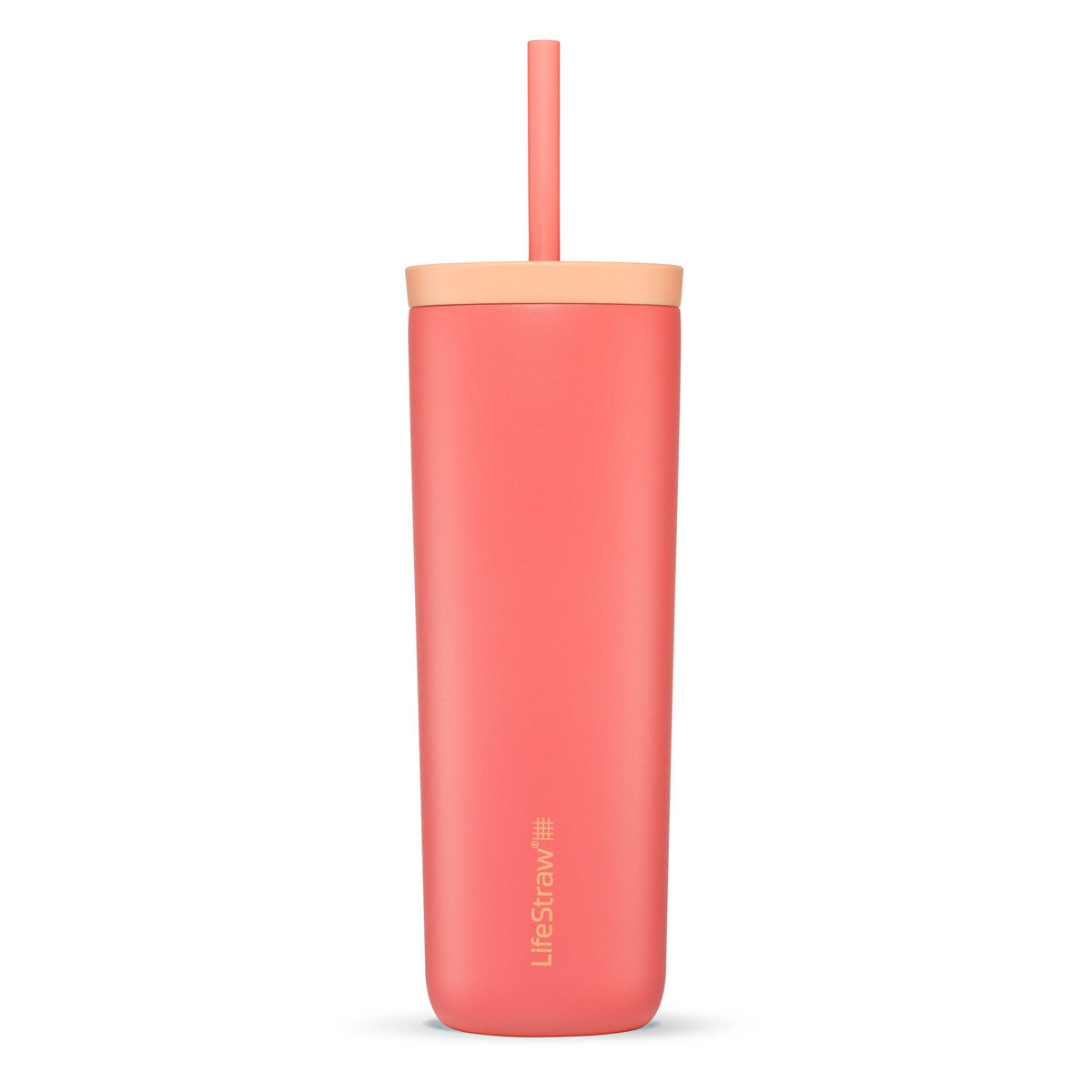 LifeStraw Go Series 18oz Stainless Steel Tumbler Apricot