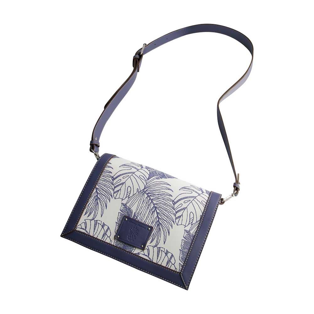 Tommy Bahama Handbags Graphic Leaf Print City Messenger Bag