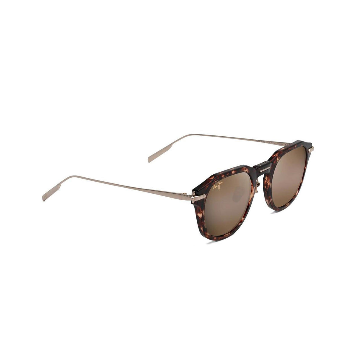 Maui Jim Alika Polarized Sunglasses Tortoise w/ Gold Frame HCL Bronze Lens