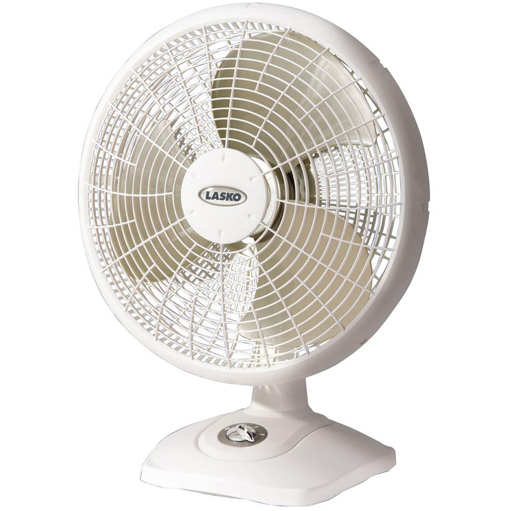 Lasko 16 In. Premium Table Fan, White