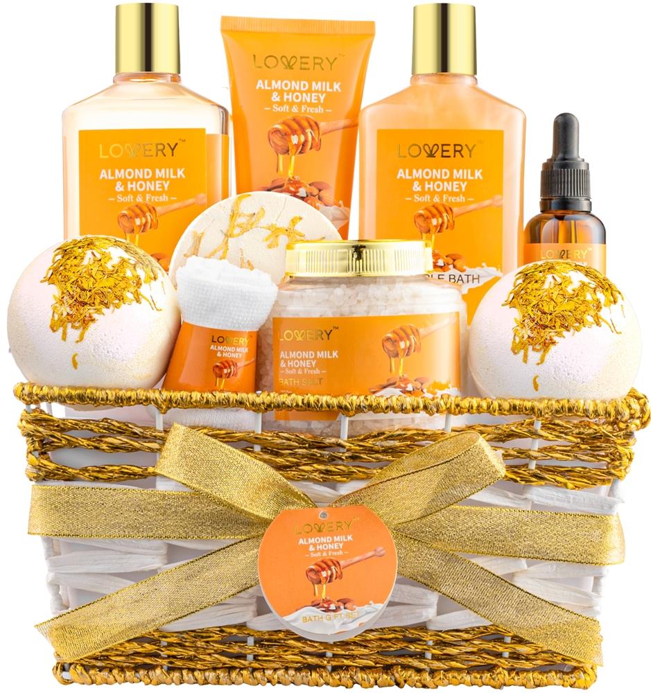 Lovery Luxe Almond Milk & Honey Spa Gift Size 9 Pieces