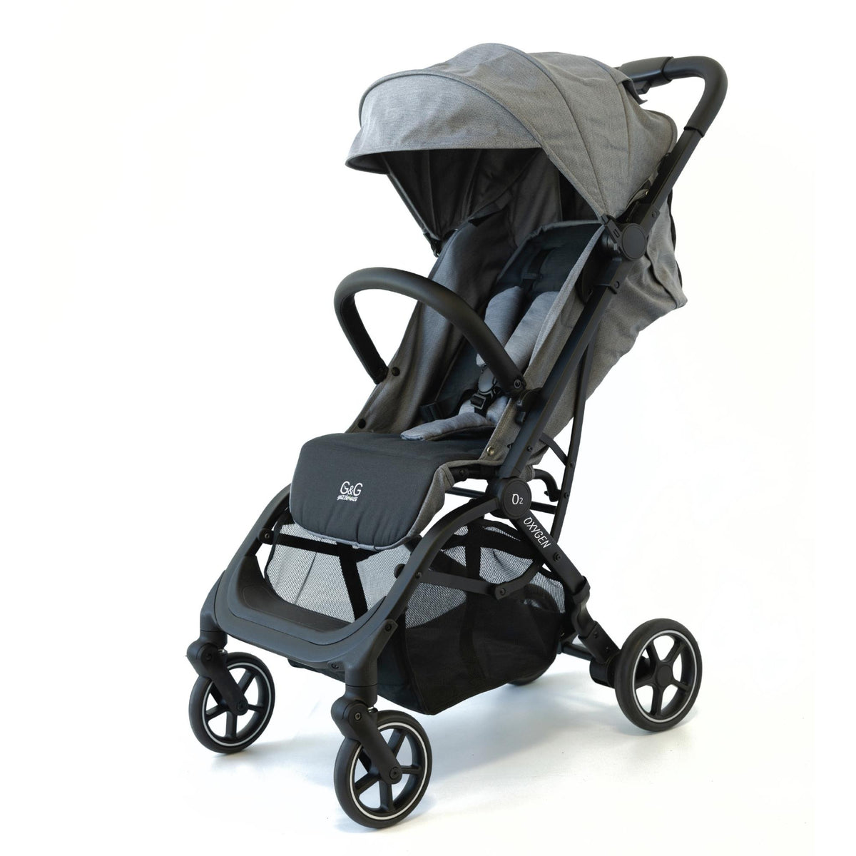 Guzzie & Guss Oxygen v2 Lightweight & Compact Stroller - Platinum