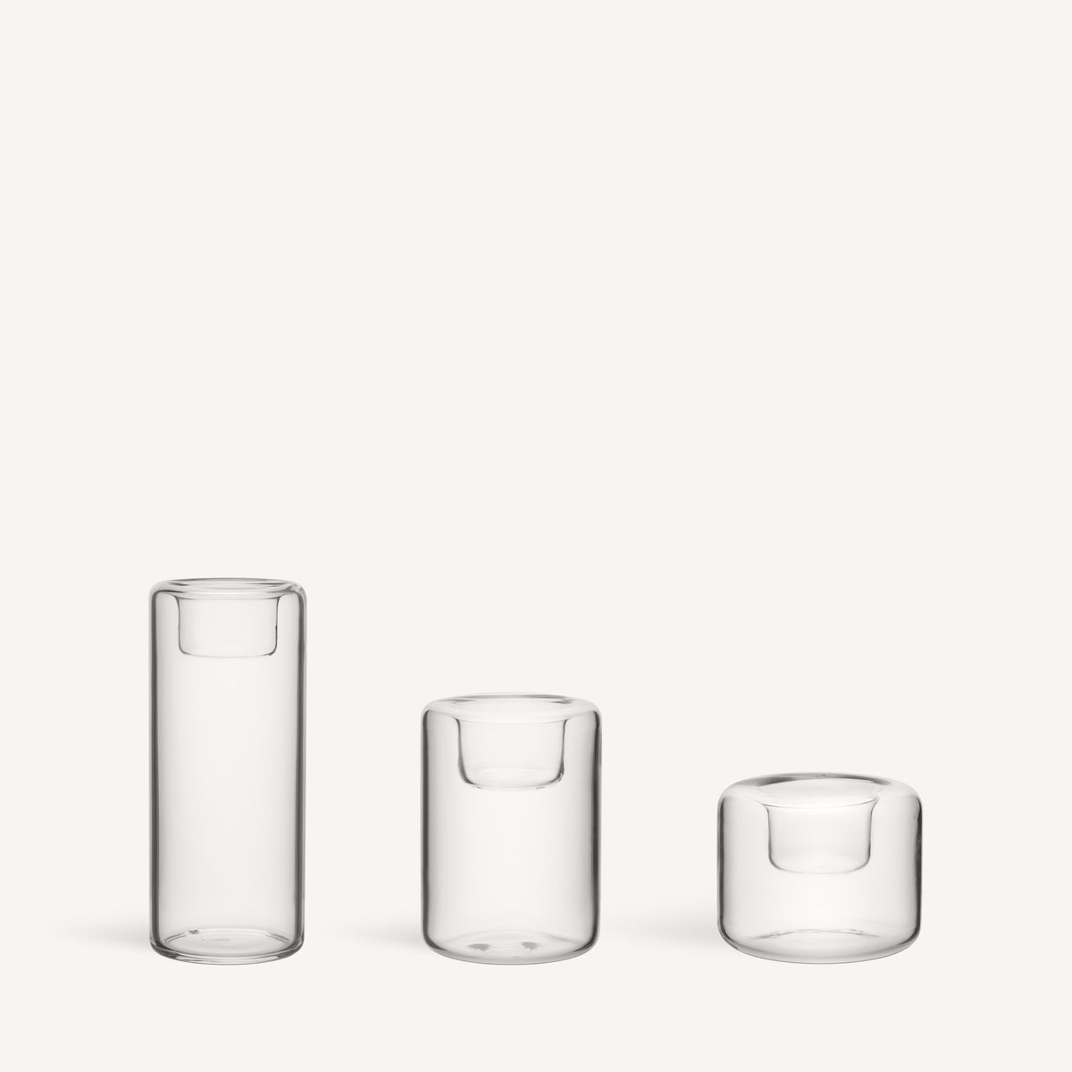 Kosta Boda Happy Votive Clear Set of 3