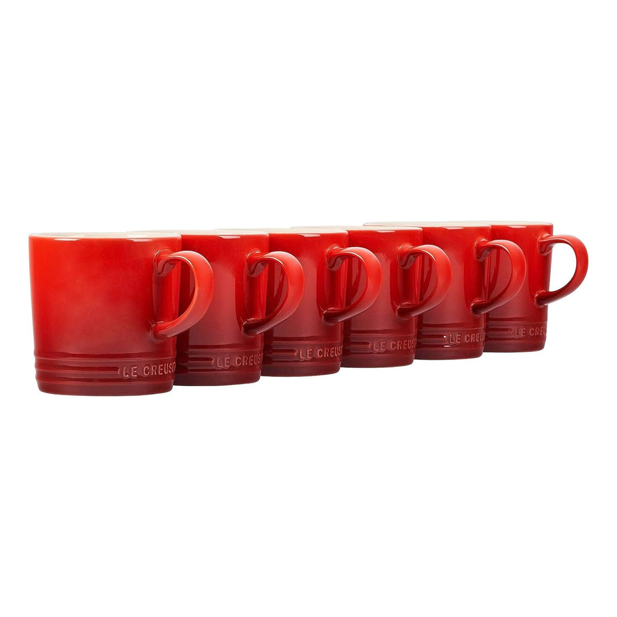 Le Creuset Set of 6 London Mug Set Cerise