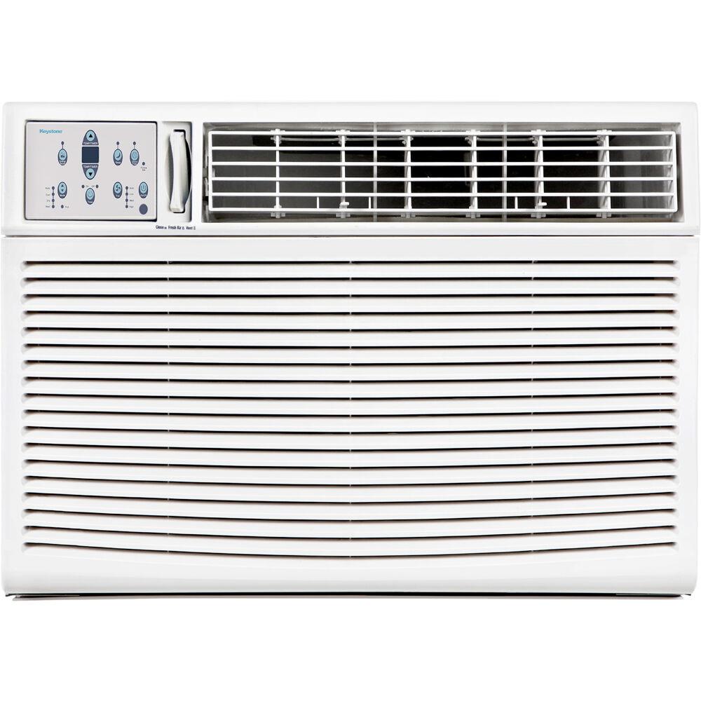Keystone 18,800/18,400 BTU 230V Window Air Conditioner with 16,000 BTU Supplemental Heat Capability