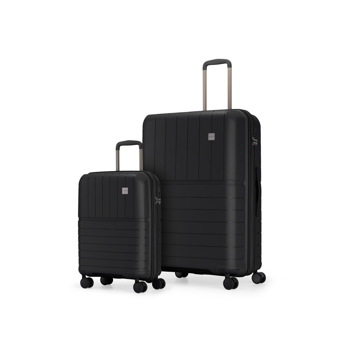 Bugatti Bridgetown 2-Piece Hard Side Luggage Set (Black)