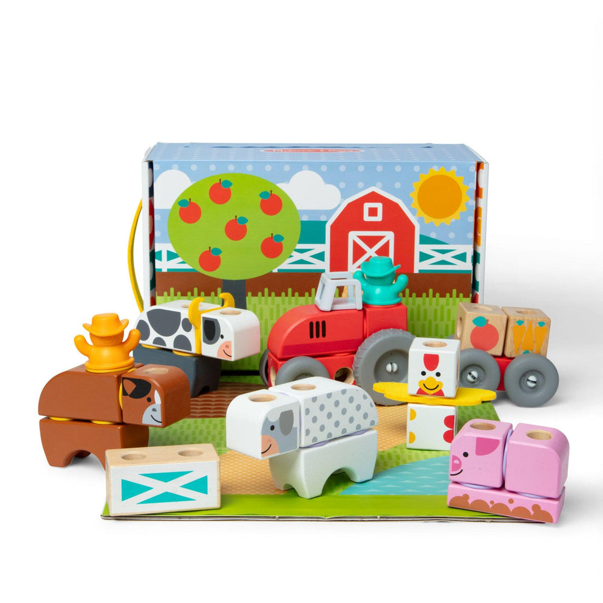 Melissa & Doug Blockables Farm Play Set Ages 2+ Years