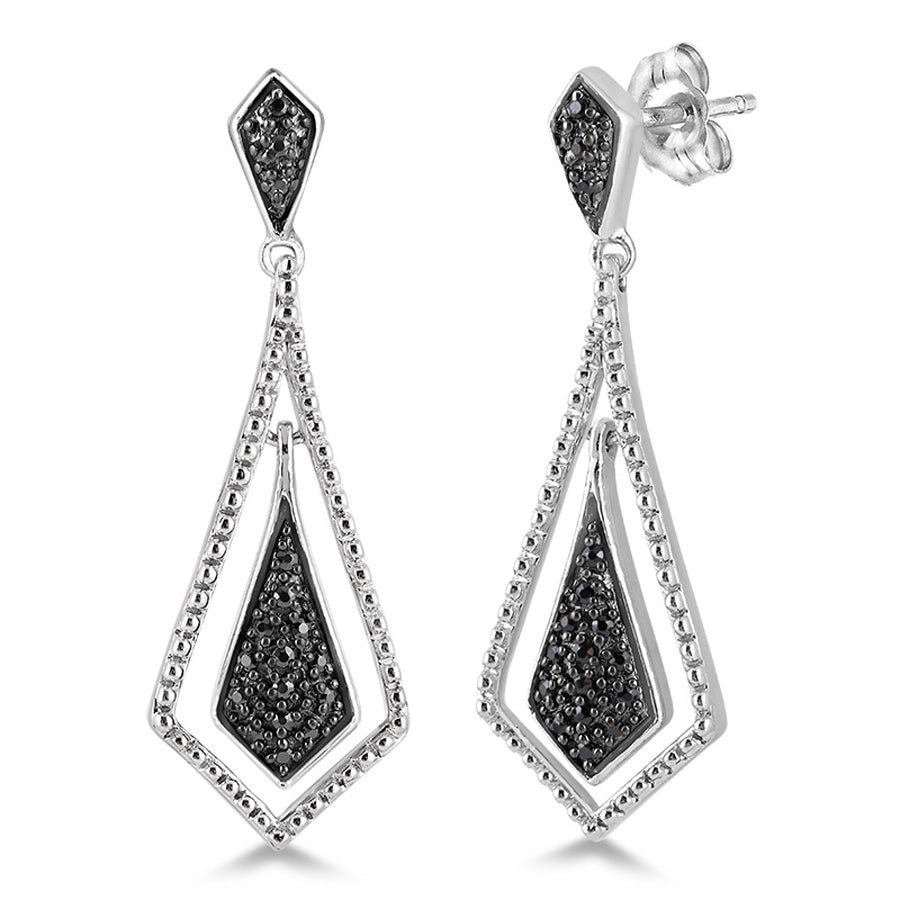 Jilco Inc Black Diamond Earrings