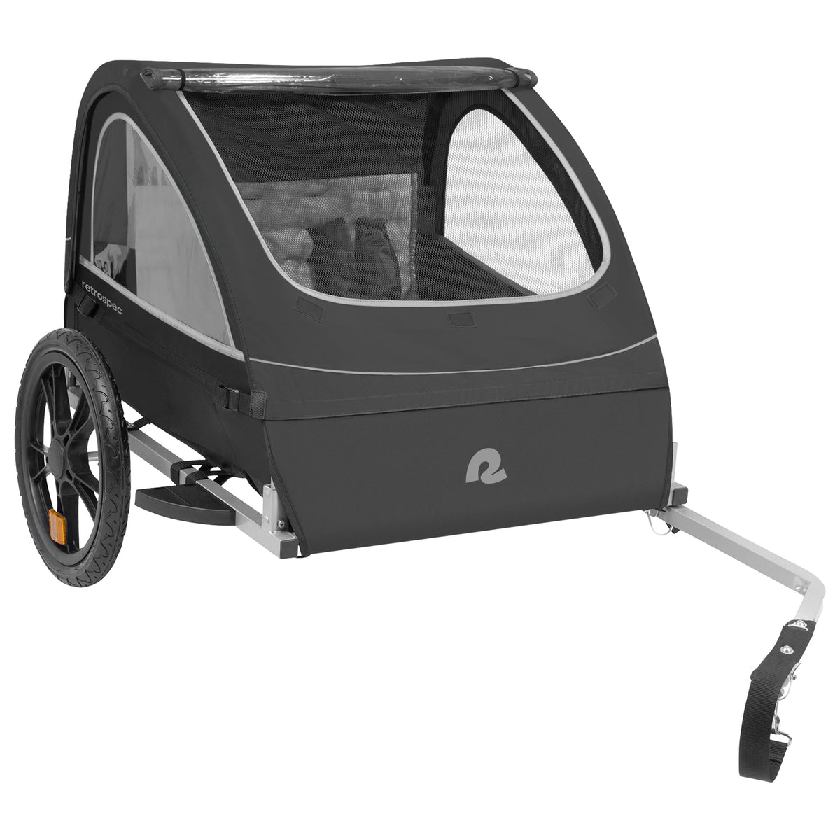 Retrospec Rover Kids Bike Trailer - Single/Double Black